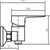 Смеситель для душа Dorff Prime new D4010200 фото 7