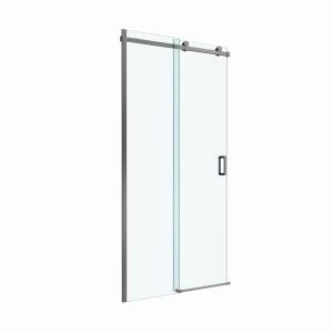 Душевая дверь в нишу BelBagno SOFT_CLOSE-2-BF-1-100-C-GM профиль оружейная сталь, стекло прозрачное, 100x200