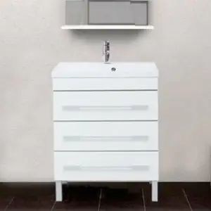 Тумба с раковиной Aquanet Верона 75 белая