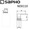 Головка дозатора запасная для диспенсера нажимного действия SAPHO, хром фото 2