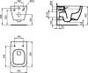 Комплект Ideal Standard Чаша для унитаза T461401 + Крышка-сиденье T468301 + Система инсталляции R027767 + Кнопка смыва R0124AA хром фото 6