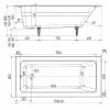 Чугунная ванна Delice Parallel DLR220502R-AS 170x80, с антискользящим покрытием, с ручками, без ножек фото 4