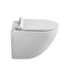 Унитаз подвесной BelBagno Amanda BB051CHR/BB076SC безободковый, с сиденьем микролифт, белый фото 5