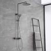 Душевая стойка Vincea Desire VSFS-1D1TGM термостатическая, вороненая сталь фото 2