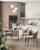Набор из 2 стульев Stool Group Пенелопа FDC8054 FUT-51 + FUT-52 X2 бежевый, коричневый, велюр фото 3