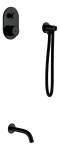 Душевой комплект Boheme Tech 154-B Black