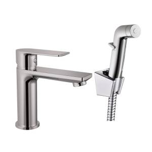 Смеситель для раковины Haiba HB12505 с гигиенической лейкой, хром