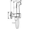 Гигиенический душ Hansgrohe Bidette 29233000 хром фото 2
