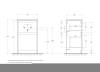 Тумба под раковину BelBagno KRAFT39-500/390-2C-PIA-BO напольная, Bianco Opaco, 50x39 фото 2