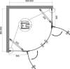 Душевой уголок BelBagno Kraft R-2-90-C-Cr фото 7