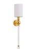 Бра Crystal Lux Mirabella Ap1 Gold/White фото 4