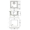 Кухонная мойка Lemark SINARA 400-U 9910064 подстольного монтажа из кварцгранита жасмин фото 4