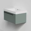 Тумба с раковиной La Fenice Elba Grigio NFNC-01-ELB-G-80-3-80 серо-зеленая матовая, 80 см