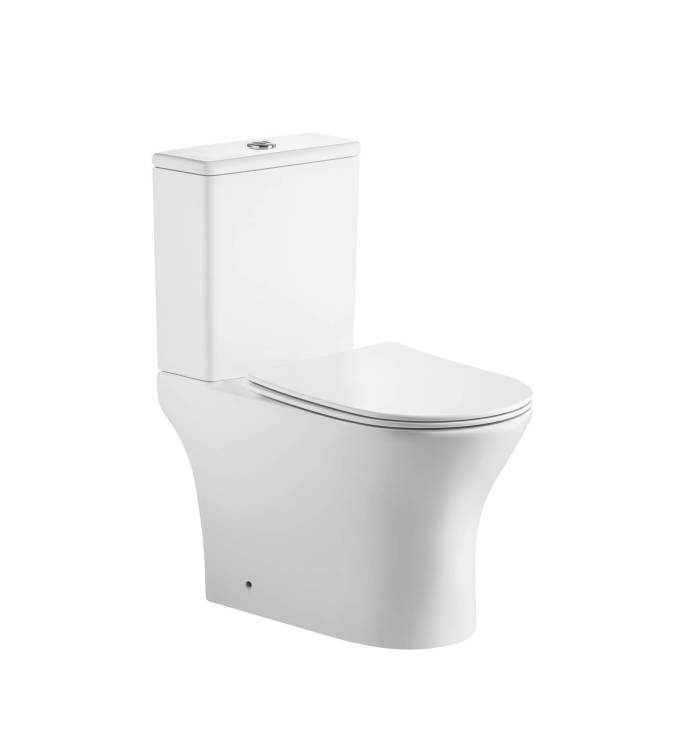 Унитаз-компакт Grossman Tornado GR-4489SQ безободковый, сиденье микролифт, белый глянцевый