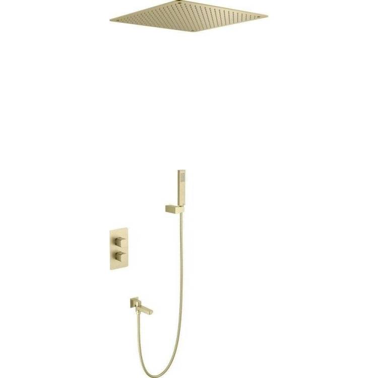 Душевой комплект Timo Petruma SX-5019/17SM золотой матовый, с внутренней частью
