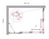 Душевой уголок BelBagno LUCE-AH-21-110/80-C-Cr профиль хром, стекло прозрачное, 110x80x195 фото 2