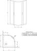 Душевой уголок Radaway Premium Plus A 100x190 стекло фабрик фото 11