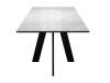 Стол Дик DikLine SKM110 00-00082088 керамика carrara gloss (мрамор глянец белый), подстолье черное, опоры черные 110(170)x70x76 фото 8