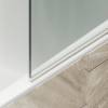 Шторка на ванну MaybahGlass MGV-764-2 40x140, поворотная, стекло прозрачное 6 мм, профиль бронза, с полотенцедержателем фото 5