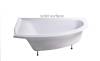 Ванна из искусственного камня Астра-Форм Анастасия 182x125 Solid Surface, левая, белая матовая фото 3