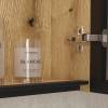Зеркало-шкаф Equil Strong sSTRONG25.1D.R/L-36 с подсветкой, дуб эвок, 25x80 фото 7