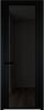Межкомнатная дверь Profil Doors 2 AGP цвет профиля Черный, стекло безопасное 6 мм черное тонированное 600x2000