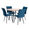 Стул Tetchair Bari LT 25040 dark blue (темно-синий), велюр фото 15