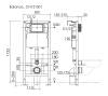Система инсталляции для унитазов Ceramica Nova Balance CN121002MB кнопка черный матовый фото 3