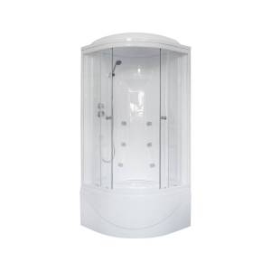 Душевая кабина Royal Bath RB 90BK2-T с высоким поддоном, с сиденьем