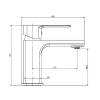 Смеситель для раковины Laparet Geo N3014902LPT, хром фото 4