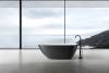Ванна из искусственного камня Abber Dortmund AM9911BW 170x75 черно-белая матовая фото 9