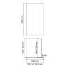 Душевая перегородка Wasserkraft Rur (Рур) 30W46RG профиль розовое золото глянцевое, стекло прозрачное, 110x200 фото 4