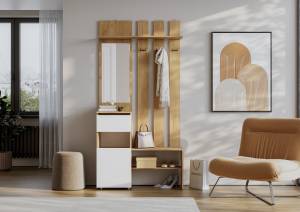 Вешалка с зеркалом Арника Денвер 00-00291278