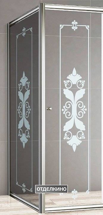 Боковая стенка Cezares Giubileo-Fix-90 стекло с узором, хром
