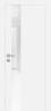 Межкомнатная дверь Profilo Porte экошпон PX-10, остекленная, белый, лакобель белоснежный 700x2000