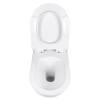 Унитаз подвесной BOND Oval F01-10Long безободковый, белый, с сиденьем микролифт фото 5