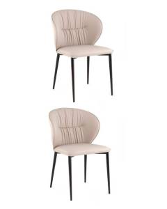 Набор из 2 стульев Stool Group Deia DC1151 S301-42 bl.l X2 светло-серый, экокожа