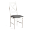 Стул Tetchair Crossman 20020 white, ткань тёмно-серая (150) разобранный 100x41x40