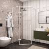 Душевой уголок Cerutti Spa C2AW стекло прозрачное, алюминиевый профиль фото 3