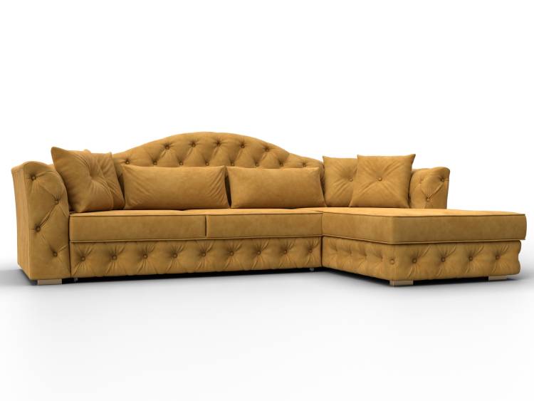 Диван угловой Лига Диванов Артис 128024 Желтый