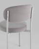 Набор из 4 стульев Stool Group Бриф SN AV 477-C82-7004-K X4 серый каркас светло-серый муар, велюр фото 7