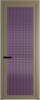Межкомнатная дверь Profil Doors 1 AGP цвет профиля Шампань, стекло безопасное 6 мм мору фиолетовое 800x2000