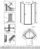 Душевой уголок Radaway Nes Black PTJ 100x100, R фото 6