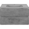 Тумба с раковиной Vincea Vico 80 бетон фото 6