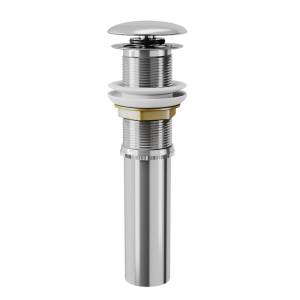 Выпуск для раковины D&K DC9001 1/4" клик-клак, хромированная крышка