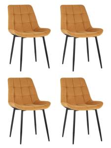 Набор из 4 стульев Stool Group Флекс AV 405-N13-08(P) X4 оранжевый