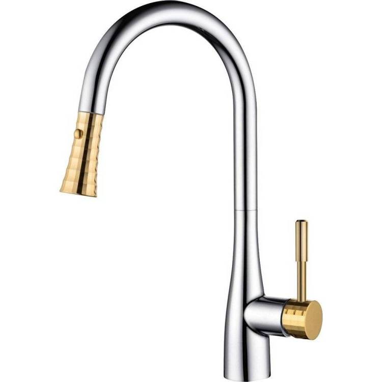 Смеситель для кухни D&K Rhein Schiller DA1462504A золотой