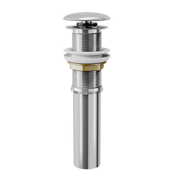 Выпуск для раковины D&K DC9001 1/4" клик-клак, хромированная крышка