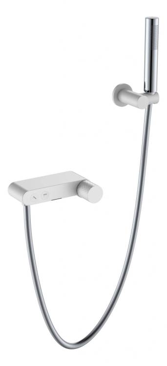 Смеситель для ванны Boheme Stick 123-WCR White Diamond Chrome