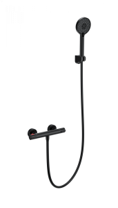 Смеситель для душа Wonzon & Woghand WW-B2063-A-MB с термостатом, черный матовый